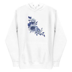 Blue Leopard Hoodie