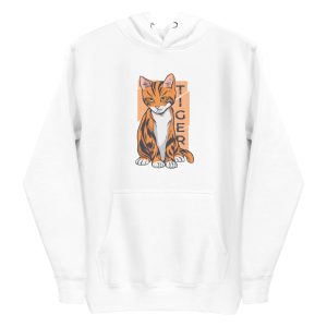 unisex-premium-pullover-hoodie-white-front-6a1aceaa2fc92.jpg Tiger Cat Hoodie