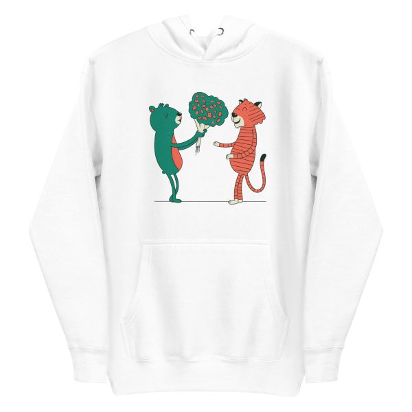 Bear and Tiger Flowers Hoodie