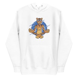unisex-premium-pullover-hoodie-white-front-6a1ad29de9445.jpg Meditating Tiger Hoodie