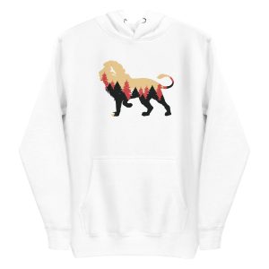 unisex-premium-pullover-hoodie-white-front-6a1b01f38172e.jpg Lion Forest Hoodie