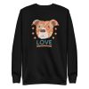unisex-premium-sweatshirt-black-front-6a15af2ecfd6f.jpg Pitbull Terrier Head Love Sweatshirt