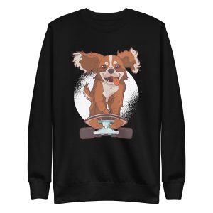 Cavalier Dog Skater  Sweatshirt