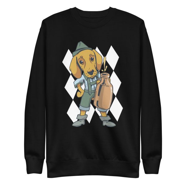 Drinking Dachshund Dog Sweatshirt