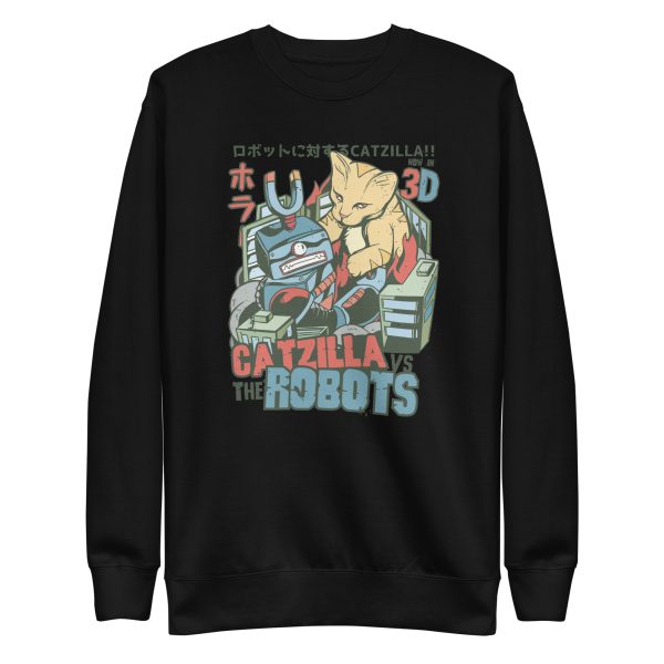 Catzilla vs Robots Sweatshirt