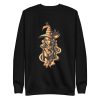unisex-premium-sweatshirt-black-front-6a16dcb95f171.jpg Witch and Cats Sweatshirt
