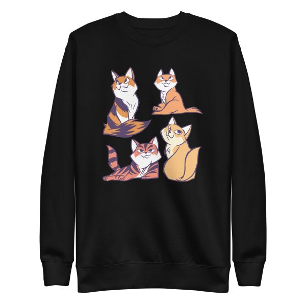 Cat Siblings Cartoon Sweatshirt