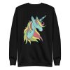 unisex-premium-sweatshirt-black-front-6a17a9e8ac6fd.jpg Cute Unicorn Sweatshirt