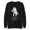 unisex-premium-sweatshirt-black-front-6a17aa3ab5964.jpg Floss Unicorn Sweatshirt