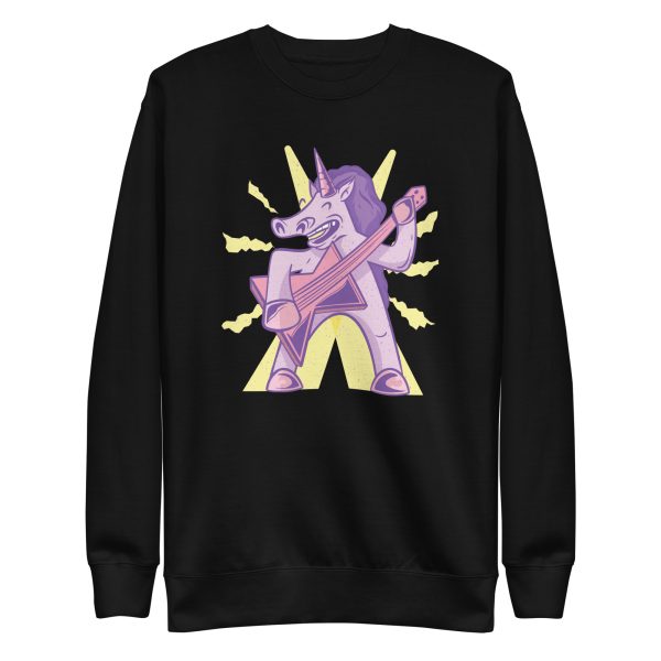 unisex-premium-sweatshirt-black-front-6a17e5ea63651.jpg Unicorn Rocker Sweatshirt