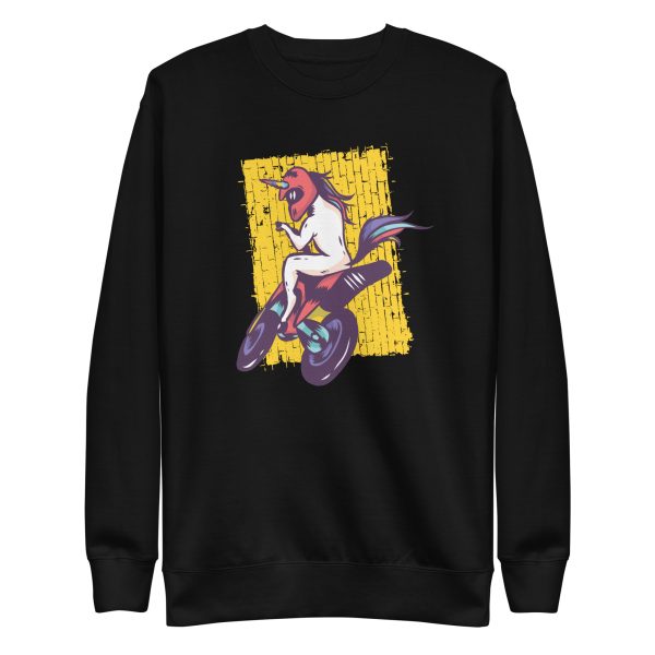 unisex-premium-sweatshirt-black-front-6a17f70053195.jpg Unicorn Motorcycle Sweatshirt