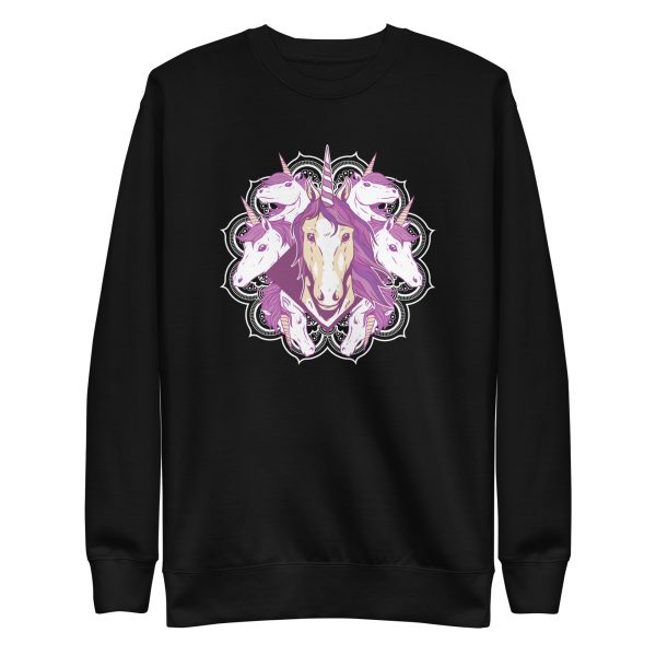 unisex-premium-sweatshirt-black-front-6a17fd2fc88ad.jpg Unicorn Mandala Sweatshirt