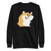 unisex-premium-sweatshirt-black-front-6a18111a6babf.jpg Cartoon Hamster Sweatshirt