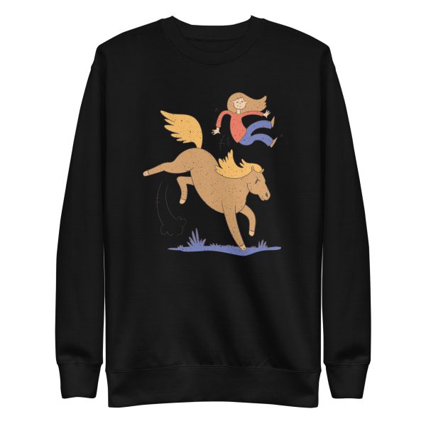 Girl Falling From Horse Sweatshirt