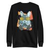 unisex-premium-sweatshirt-black-front-6a1840d61ca67.jpg Cool Rabbit With Sunglasses Sweatshirt