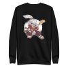 unisex-premium-sweatshirt-black-front-6a184c56af837.jpg Samurai Guitarist Rabbit Sweatshirt