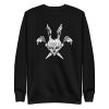 unisex-premium-sweatshirt-black-front-6a18f63b794a6.jpg Grim Bunny Skull Sweatshirt