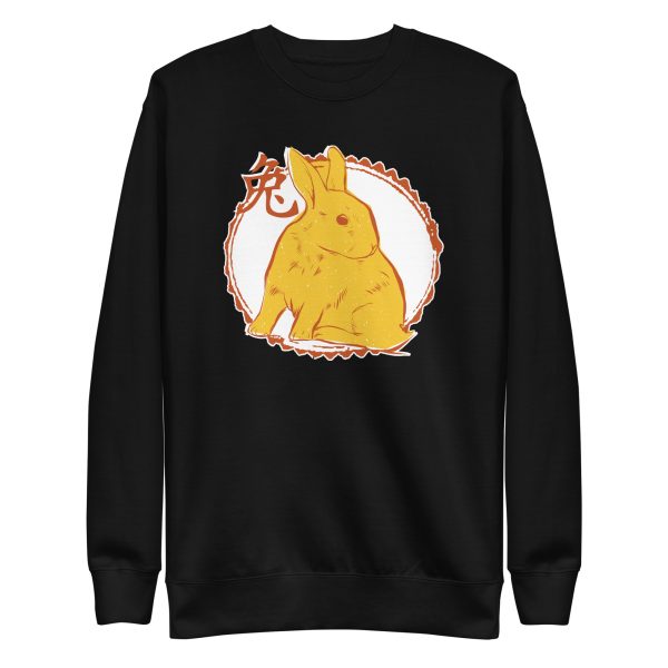 unisex-premium-sweatshirt-black-front-6a18f9388f01f.jpg Chinese Rabbit Sweatshirt