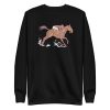 unisex-premium-sweatshirt-black-front-6a18fc074f140.jpg Horseback Riding Sweatshirt