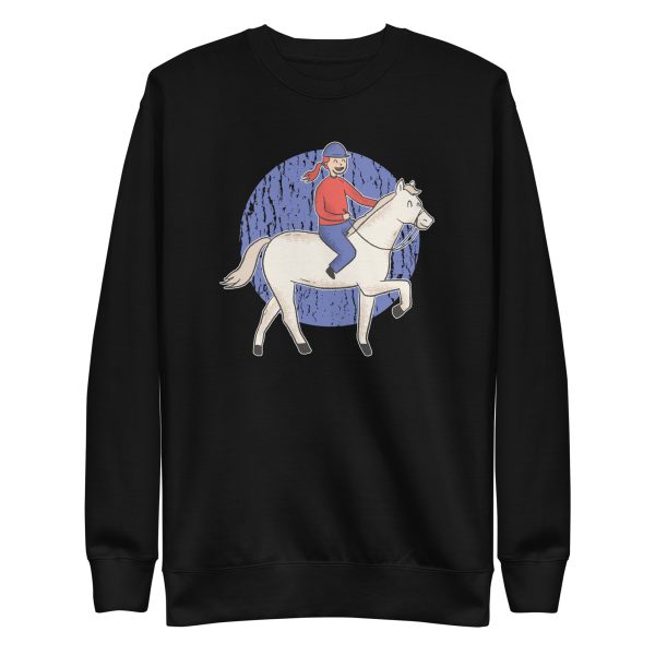 Girl Riding Horse Sweatshirt