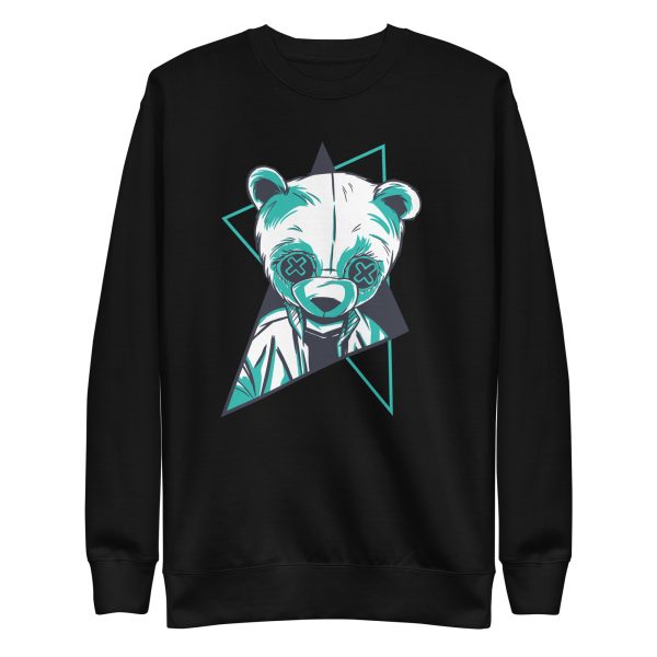 unisex-premium-sweatshirt-black-front-6a191eaa341f4.jpg Neon Panda Sweatshirt