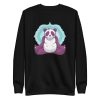 unisex-premium-sweatshirt-black-front-6a1921220deb7.jpg Panda Meditation Sweatshirt