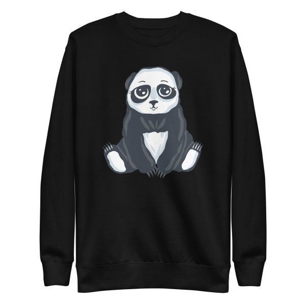 unisex-premium-sweatshirt-black-front-6a19528180dde.jpg Cute Panda Sweatshirt