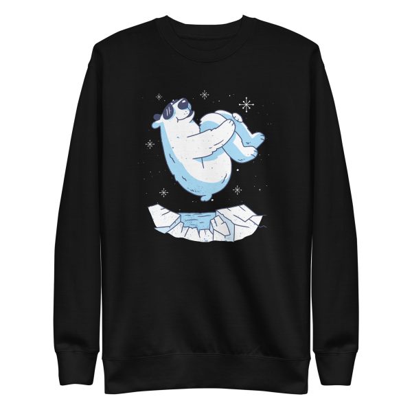 unisex-premium-sweatshirt-black-front-6a195f802a8e2.jpg Polar Bear Jump Sweatshirt