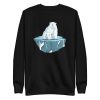Polar Bear Sitting Ice Sweatshirt