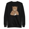 unisex-premium-sweatshirt-black-front-6a196ac2624a1.jpg Coffee Bear Sweatshirt
