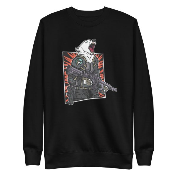 unisex-premium-sweatshirt-black-front-6a196b5dc74cf.jpg Tactical Polar Bear Sweatshirt
