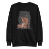 unisex-premium-sweatshirt-black-front-6a196da5682c3.jpg Dark Teddy Bear Sweatshirt