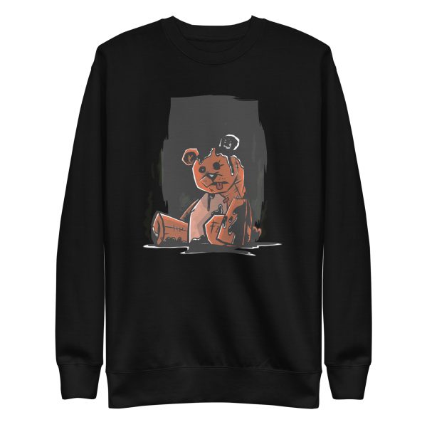 unisex-premium-sweatshirt-black-front-6a196da5682c3.jpg Dark Teddy Bear Sweatshirt
