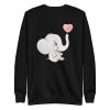 unisex-premium-sweatshirt-black-front-6a1982f6b8a41.jpg Baby Cute Elephant Sweatshirt