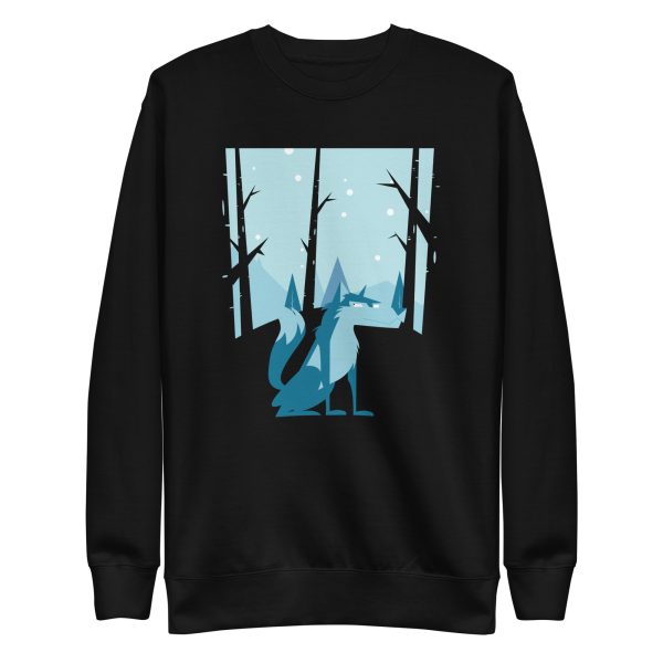 unisex-premium-sweatshirt-black-front-6a1986baa9b15.jpg Winter Wolf Sweatshirt