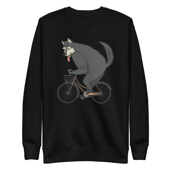 Black Wolf Bike Sweatshirt