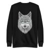 unisex-premium-sweatshirt-black-front-6a198b5c1b001.jpg Wolf Dad Sweatshirt