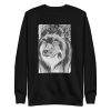 unisex-premium-sweatshirt-black-front-6a198c94d590e.jpg Wolf Sketch Sweatshirt