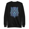 unisex-premium-sweatshirt-black-front-6a198fa50d789.jpg Wolf Illustration Sweatshirt