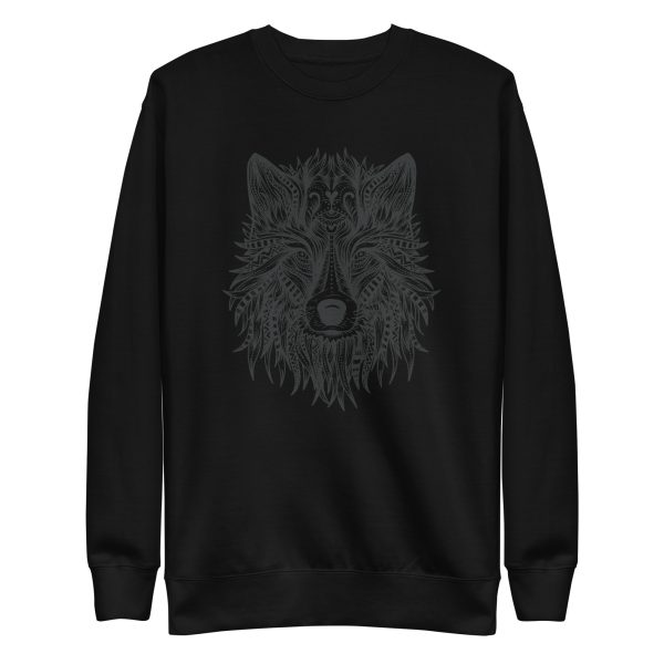 unisex-premium-sweatshirt-black-front-6a198ffa678a3.jpg Wolf Head Sweatshirt