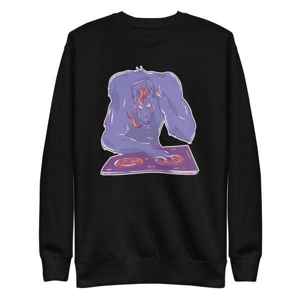 unisex-premium-sweatshirt-black-front-6a1a9ba7c7462.jpg Wolf DJ Sweatshirt