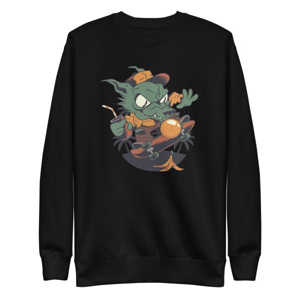 unisex-premium-sweatshirt-black-front-6a1ac86093ca1.jpg Skater Werewolf Sweatshirt