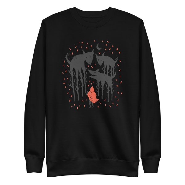 unisex-premium-sweatshirt-black-front-6a1ac8a02f20c.jpg Red Riding Hood Sweatshirt