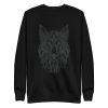 unisex-premium-sweatshirt-black-front-6a1aca406bd5f.jpg Tribal Fox Sweatshirt