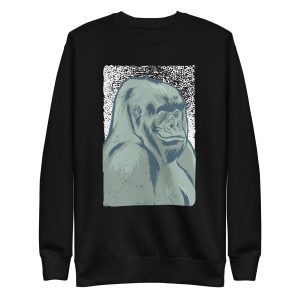unisex-premium-sweatshirt-black-front-6a1aeebde3323.jpg Smiling Gorilla Sweatshirt