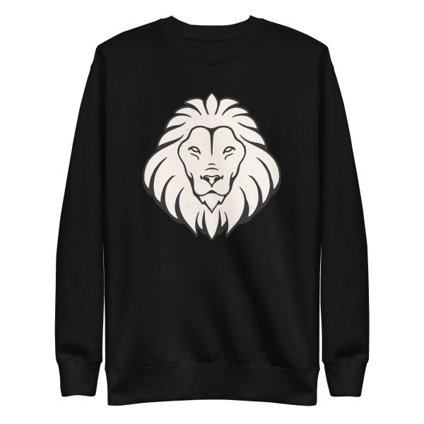 unisex-premium-sweatshirt-black-front-6a1b01a9d256a.jpg Lion Leo Sweatshirt