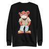 unisex-premium-sweatshirt-black-front-6a1bc7b91e7a9.jpg Bear Face Mask Sweatshirt
