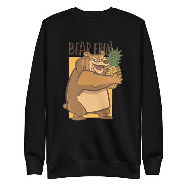 unisex-premium-sweatshirt-black-front-6a1bd45d854e7.jpg Bear Fruit Sweatshirt
