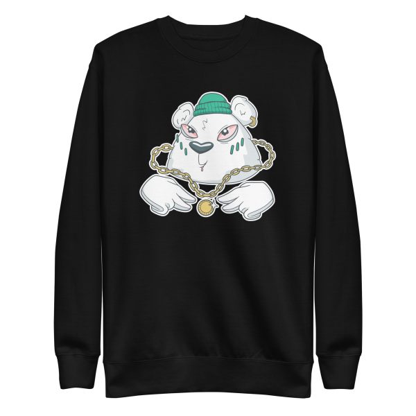 unisex-premium-sweatshirt-black-front-6a1bdd663b4e1.jpg Gangsta Bear Sweatshirt
