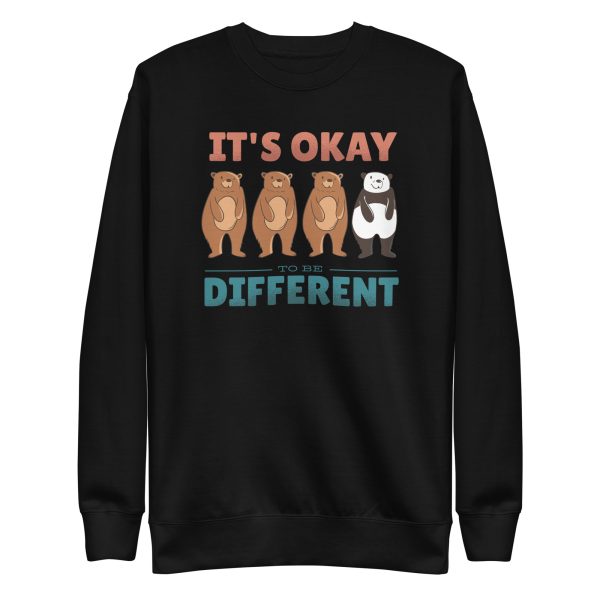 unisex-premium-sweatshirt-black-front-6a1bdefa3b3a7.jpg Different Bears Sweatshirt